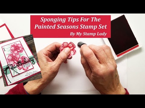 Sponging Tip For the Painted Seasons Bundle With Well Said