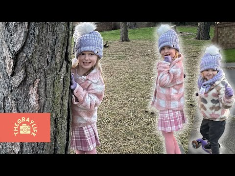 HIDE N SEEK in the forest! Evening Routine of Family of 5