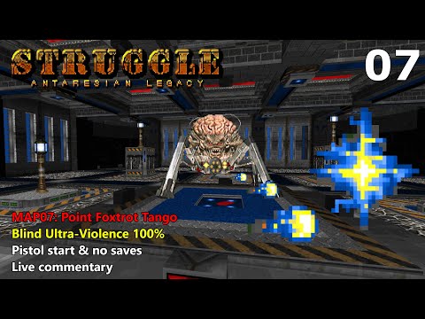 Doom II: Struggle - Antaresian Legacy - MAP07: Point Foxtrot Tango - Blind Ultra-Violence 100%