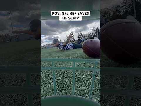 POV: NFL REF SAVES THE SCRIPT.. #nfl #funny #memes