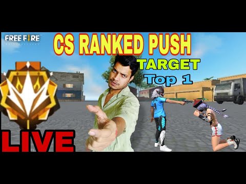 NEW SEASON CS RANKED PUSH🔴TARGET TOP 1 GRANDMASTER 🤗 #freefirelive #freefire #fflive  #csrankpush