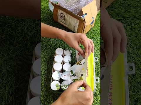 acrylic colour unboxing.#shorts #short #unboxing #broken #colors #painting #paint # #trending #diy