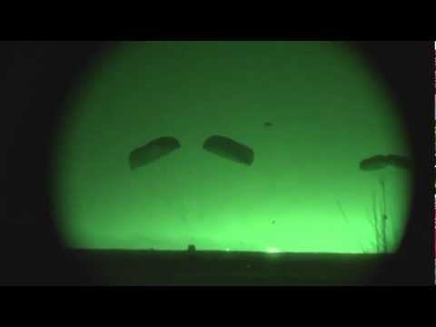 USAF C-17A/C-130J Night Airborne Equipment & Personnel Drop