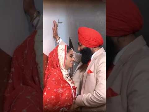 Punjabi Couple❣️Marriage Day🎉#punjabiwedding #marriage #viral #ytshorts #sanjhvlog #shorts