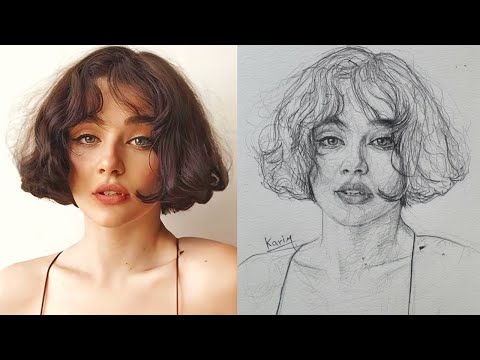 Unveil Your Artistic Skills: Portrait Drawing with the Loomis Method - One pencil drawing