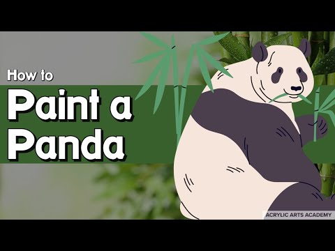 Easy Panda Painting Tutorial: Step-by-Step Acrylic Art for Beginners | Cute Panda on Canvas