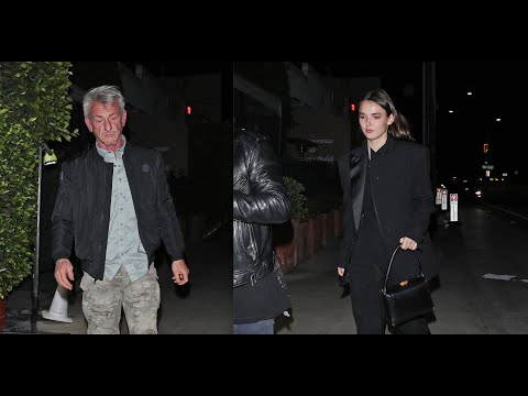 Meeting the family! Sean Penn, girlfriend Valeria Nicov, and Sean's daughter Dylan grab dinner in LA