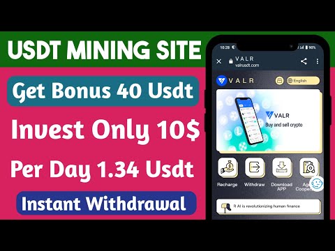 Valrusd New Usdt Earning Site | Usd Mining Site 2024 Best Investment | Usdt Earning Website