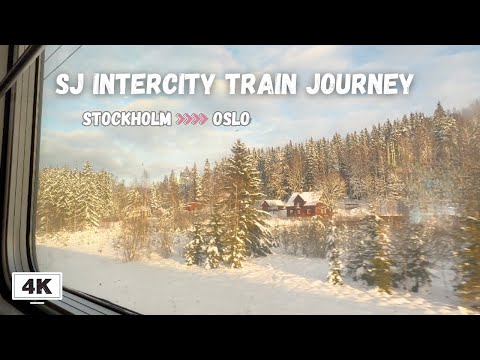 4K SJ Intercity Train Journey | Must see Train Journey Stockholm, Sweden to Norwegian Capital, Oslo