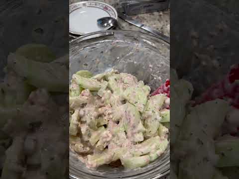 Tuna Cucumber Salad #food #viralfood #yummy #salad