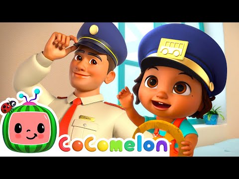 Nina's Wheels on the Bus Song | with Nina and JJ | Cocomelon Nursery Rhymes for Kids