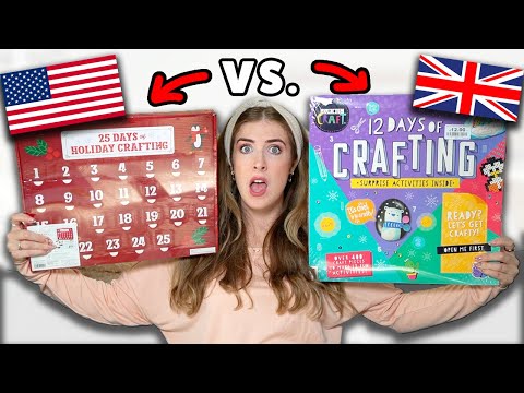 Opening a UK vs. USA Art Advent Calendar?! SHOCKING.. 😬