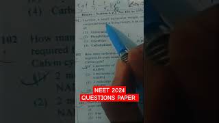 neet biology questions paper || neet 2024 || #neet #ncert #nta #physicswallah