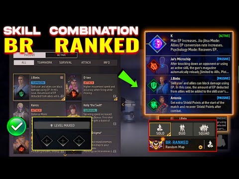 Best BR rank Combination for Solo rank 2024 | Best character combination in free fire