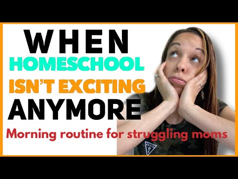 Morning routine for struggling moms || New Homeschool Mom Morning Routine