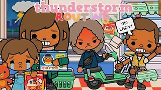 🌩️Family's THUNDERSTORM ROUTINE *SUPERMARKET..LOST POWER* Toca Boca Roleplay 🌎 #tocaboca