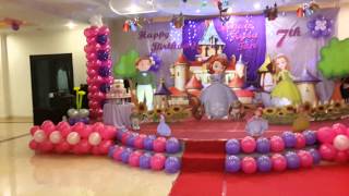 Sofia the first birthday theme