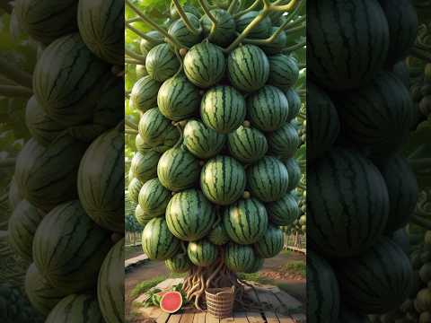 Amazing Combine planting Guava with watermelon #fruit #garden #nature #reels #tree #shorts #apple