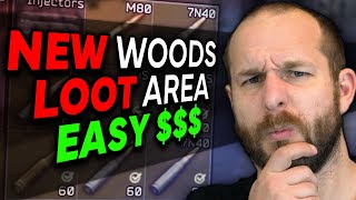 NEW SECRET LOOT AREA ON WOODS! - Escape from Tarkov