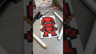 ❤️Deadpool Pixel art ideas✨ #deadpool #pixel #pixelart #pixelartideas #art #drawing #artideas