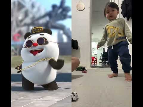 Its favorite panda #panda #funny #cute #dance #collab #shorts #bamboo #babyboy #babydance #lovely