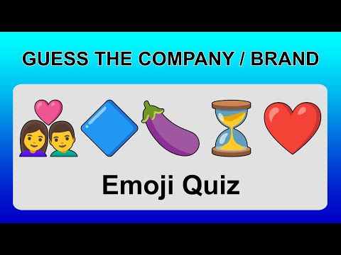 Guess the Company / Brand by Emoji (Emoji Quiz) 😀