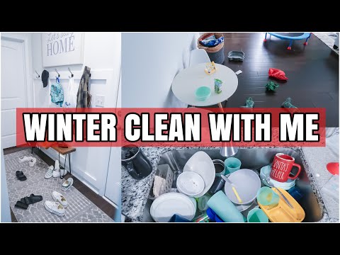 WINTER CLEAN WITH ME 2022 | SPEED CLEANING MOTIVATION | MESSY HOUSE TRANSFORMATION