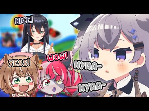 Zeta Kena Batsu Ngomong "Nyaa~", Satu Match Penuh Dengan TSKR!! [Zeta, Ollie, Mika & Risu]