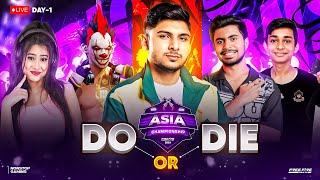 ASIA CHAMPIONSHIP 🔥🚀 DO or Die Day 1 💀 #nonstopgaming - free fire live