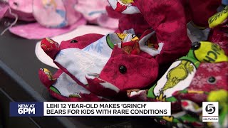 12-year-old boy gives up Christmas gifts to make Grinch bears for sick kids