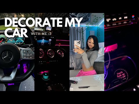 Decorate My Car With Me || Car Decor Haul, Emergency kit, Getting my windows tinted, etc.