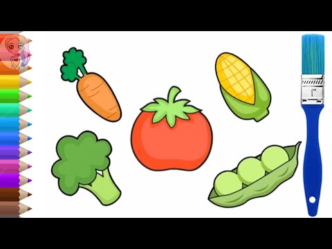 Desenhos fáceis de fazer passo a passo| Como desenhar Vegetais| Ensinando a desenhar passo a passo