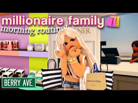 Millionaire Family Morning Routine 💸 | Roblox Berry Avenue Roleplay