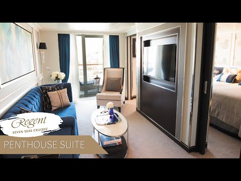 Regent Seven Seas Explorer | Penthouse Suite Full Walkthrough Tour & Review | 4K