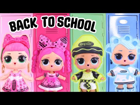 LOL Surprise Dolls are Heading Back to School in matching Color Style