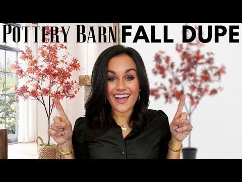 HIGH END Pottery Barn Fall Tree Dupe On a BUDGET!