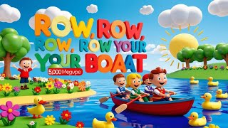 "🎶 Sing Along! 'Row Row Row Your Boat' | Fun Nursery Rhymes for Kids | Catchy Kids Songs!"