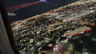 USA-Mesmerizing Las Vegas Night View from the Airplane - Perfection with Magical City Lights👌