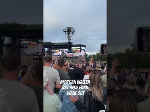 BST Hyde Park Morgan Wallen entrance Walk out #bsthydepark #morganwallen #bst2024￼