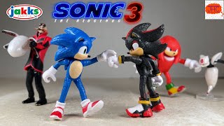 SMALL? Sonic the Hedgehog 3 Movie 2.5 Inch Jakks Pacific Action Figure Review Shadow Knuckles Eggman