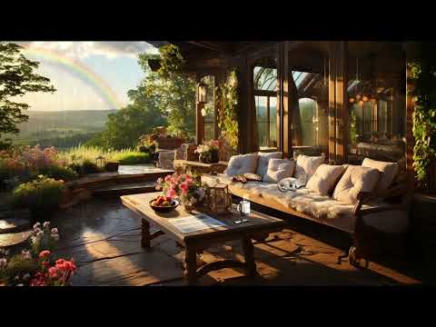 Summer Rain on the Terrace - Gentle Rain Sound for Relax, Sleep, Read or Study