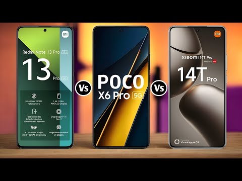 Redmi Note 13 Pro 5G Vs Poco X6 Pro 5G Vs Xiaomi 14T Pro 5G