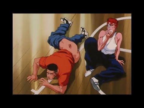 Slam Dunk - Sakuragi stripped down Akagi😂😂😂