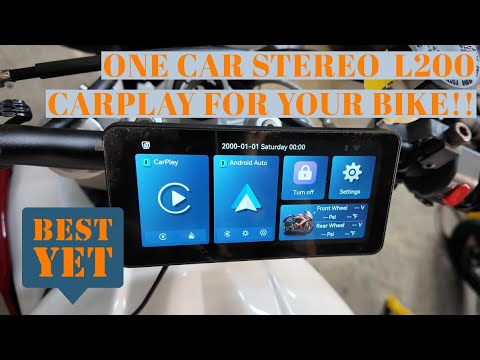 Best Motorcycle CarPlay Display Yet?? One Car Stereo Handlebar mounted screen