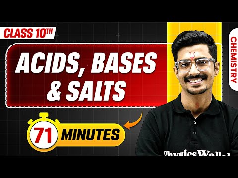 Acids, Bases And Salts in 71 Minutes | Mind Map Series for Class 10th