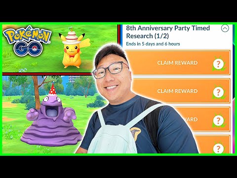 Pokemon GO 8th Anniversary Event with Timed Research