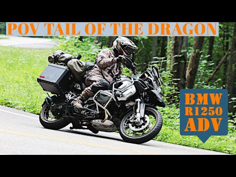 POV Tail of the Dragon at Deal's Gap BMW R1250GSA 1250