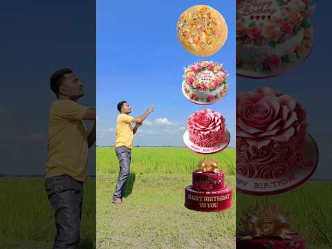 Birthday cake 🎂 to biscuits, lolipop, chocolate, icecream - funny vfx 😄🙂😄