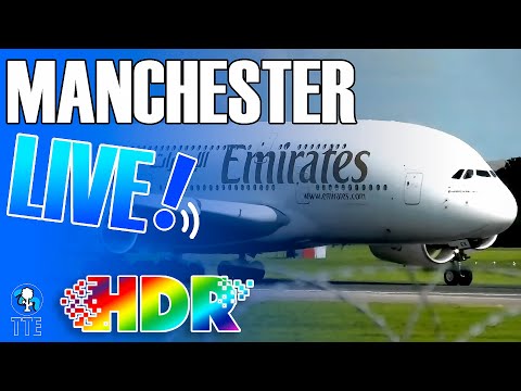 Manchester Airport Live in HDR! Stunning Close Up Aviation #planespotting #manchesterairportlive