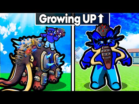 Growing Up as a MAMMOTH in Blox Fruits!